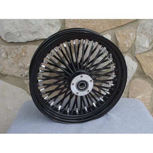 PartzBiz HD: 3445932-Black Out 16” X 3.5” 48 Fat King Spoke Rear Wheel Rim Harley Touring Softail PartzBiz HD: 3445932-Black Out 16” X 3.5” 48 Fat King Spoke Rear Wheel Rim Harley Touring Softail