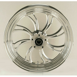 PartzBiz HD 37-813 - Ultima Vortex Polished Billet Aluminum 16” X 3.5” Rear Wheel Rim Harley Custom PartzBiz HD 37-813 - Ultima Vortex Polished Billet Aluminum 16” X 3.5” Rear Wheel Rim Harley Custom