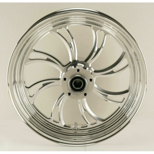 PartzBiz HD: 3457151-Ultima Vortex Polished Billet Aluminum 16” X 3.5” Rear Wheel Rim Harley Custom