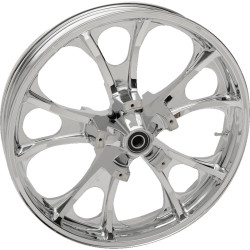PartzBiz HD 3D-LGO213CHABST - Coastal Moto Chrome Largo Precision Wheel Rim 21 3.5 2008+ Harley Touring ABS