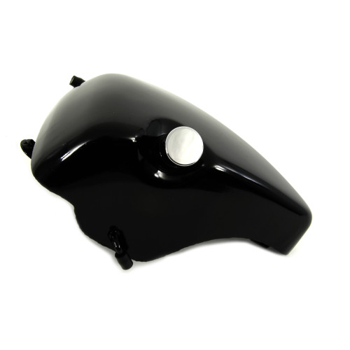 PartzBiz HD: 3453762-Stock Oil Tank Black Side Fill Rubber Mounted 1983-93 Harley Sportster XL