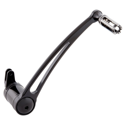 PartzBiz HD: 3486459-Arlen Ness 10 Gauge Brake Arm Black Aluminum +1” Peg Harley Touring Softail 00+