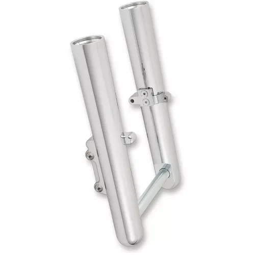 PartzBiz HD: 3484332-Arlen Ness Smooth Dual Disc Hot Legs Fork Lower Chrome Harley Touring 2014+