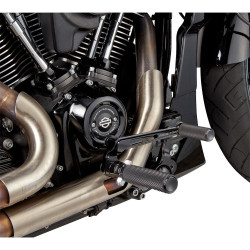 PartzBiz HD 420-120 - Arlen Ness Black Billet Mid Foot Control Kit Harley Touring Road Glide 14+ FLTR