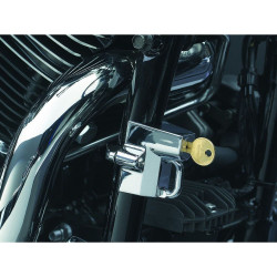 PartzBiz HD 4232 - Kuryakyn Universal Helmet Lock Chrome 1 1/4‚” 1-1/2‚” เฟรม Harley Suzuki Honda