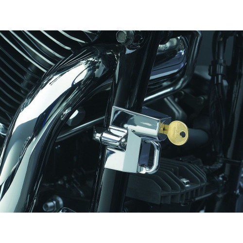PartzBiz HD: 3451259-Kuryakyn Universal Helmet Lock Chrome 1 1/4‚” 1-1/2‚” เฟรม Harley Suzuki Honda
