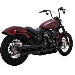 PartzBiz HD 46312 - Vance & Hines Black Eliminator 300 ท่อไอเสียแบบสวม Harley Softail 18+
