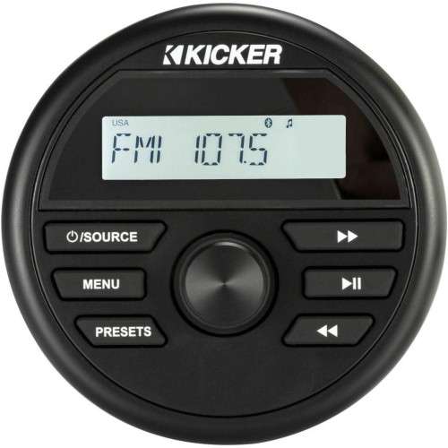 PartzBiz HD: 3486369-Kicker Bluetooth Media Center Controller AM/FM 200W USB RCA ATV Gauge Mount
