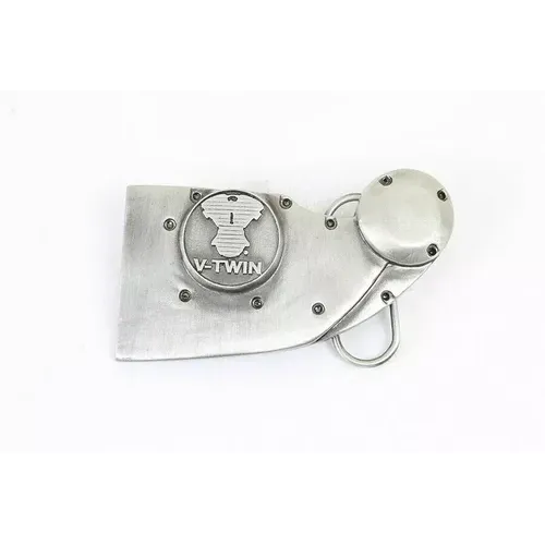 PartzBiz HD: 3457208-V-Twin Silver Patina 4” x 2” Belt Buckle Cover Harley Sportster XL Points System PartzBiz HD: 3457208-V-Twin Silver Patina 4” x 2” Belt Buckle Cover Harley Sportster XL Points System