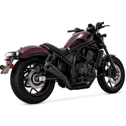 PartzBiz HD 48425 - Vance & Hines ท่อไอเสีย Slip-On Upsweep สีดำ Honda Rebel 1100 21-21