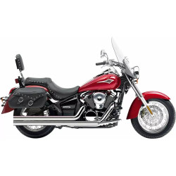 PartzBiz HD 4922T - Cobra Chrome Speedster Long Exhaust System Pipes Kawasaki VN1600 Vulcan Classic
