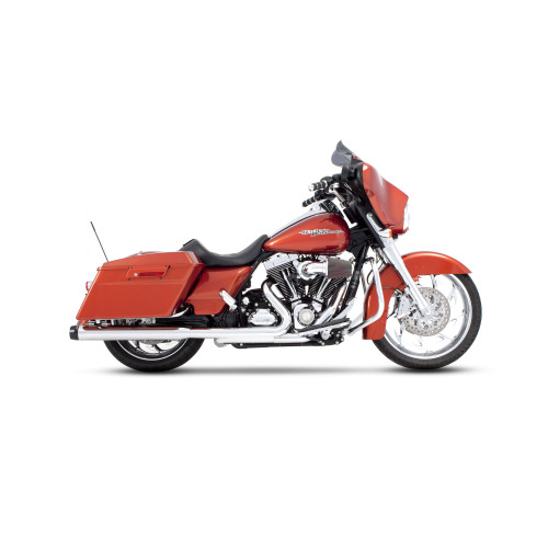 PartzBiz HD: 3453140-Rinehart Chrome 3.5” Slip-On Black Tip Mufflers Exhaust 1995-2009 Harley Touring PartzBiz HD: 3453140-Rinehart Chrome 3.5” Slip-On Black Tip Mufflers Exhaust 1995-2009 Harley Touring