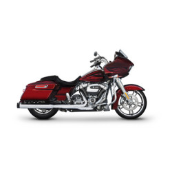 PartzBiz HD 500-0162C - Rinehart Racing 4” DBX40 Chrome Tip Exhaust Mufflers Slip On Harley Touring 95+