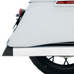 PartzBiz HD 500-0185 - Rinehart Chrome DBX45 4.5” Slip On Mufflers Exhaust Pipes 2017+ Harley Touring