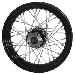 PartzBiz HD 51671 - ด้านหลัง 16x3 40 Spoke สีดำขอบล้อ Harley Sportster Dyna FXR 1979-1999 FX