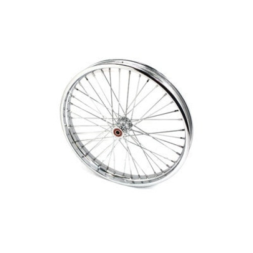 PartzBiz HD: 3448625-Chrome Spool 21” x 1.85” 40 Spoke Front Flat Rim Wheel Harley Chopper Bobber XL
