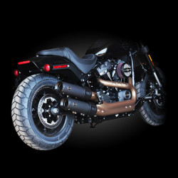 PartzBiz HD 550-0734 - S&S Grand National Black Slip On Mufflers Exhaust 18-20 Harley Softail Fat Bob PartzBiz HD 550-0734 - S&S Grand National Black Slip On Mufflers Exhaust 18-20 Harley Softail Fat Bob