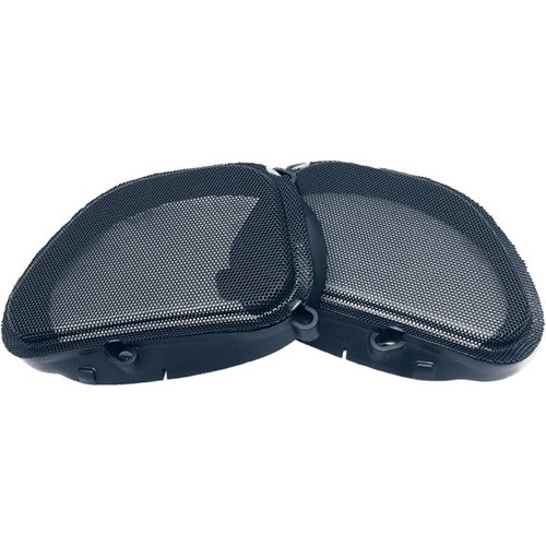 PartzBiz HD: 3454774-Hogtunes ด้านหน้าสีดำตาข่ายลำโพง Grills Grilles Harley Road Glide 98-13