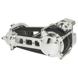 PartzBiz HD 58-700 - Polished Ultima 3.35” Open Drag Race Style Belt Drive Primary w/ Bearing Support