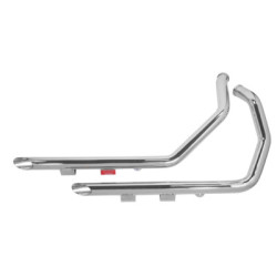 PartzBiz HD 60-213 - Ultima Chrome Drag Pipes Exhaust System 1.75” OD 40” Harley Sportster XL 1986-03