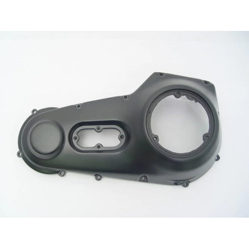 PartzBiz HD: 3483974-ฝาครอบหลักด้านนอกสีดำ ระบบส่งกำลังแบบเหล็ก Harley 89-93 Softail Dyna FXST FXD