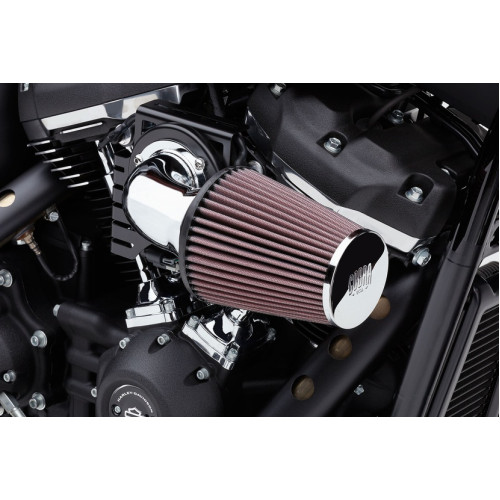 PartzBiz HD: 3449029-Cobra Chrome Cone Air Intake Cleaner 90 Degree Elbow Harley Softail Dyna 00-17