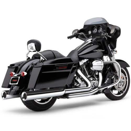 PartzBiz HD: 3446695-Cobra Chrome Power Flo 4.5” Mega Slip On Mufflers Exhaust Pipes Harley Touring PartzBiz HD: 3446695-Cobra Chrome Power Flo 4.5” Mega Slip On Mufflers Exhaust Pipes Harley Touring