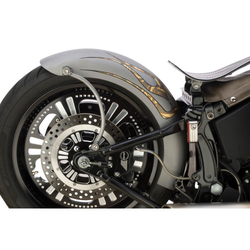 PartzBiz HD: 3455336-Lucky Sucker Twin Cam Softail 200mm Tire 9” Wide Rigid Style Bobber Rear Fender