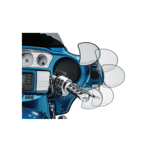 PartzBiz HD: 3490123-Kuryakyn ปรับ DROP Mirror Mount สีดำคู่ Billet Harley FLHX FLHXXX 06-13
