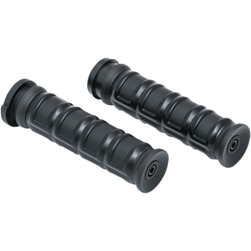 PartzBiz HD: 3465093-Kuryakyn Black Dillinger Handlebar Rubber Grips TBW Throttle Harley Touring 08+
