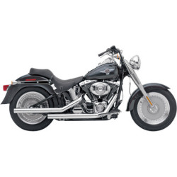 PartzBiz HD 6810T - Cobra Chrome Dragsters Exhaust System Pipes 1986-2006 Harley Softail 6810T