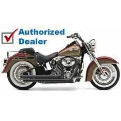 PartzBiz HD 6852 - Cobra Chrome Speedster Slashdown Exhaust Pipes System  2012-2017 Softail 6852