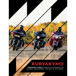PartzBiz HD 6927 - Kuryakyn Black Tri Line เกจวัดแรงดันน้ำมันเชื้อเพลิง Bezels Harley Road Glide 2015-2018