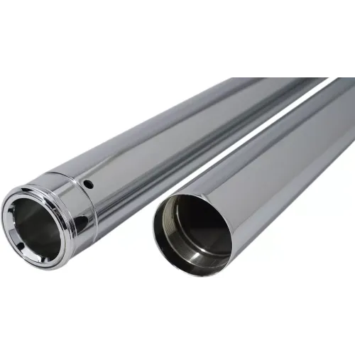 PartzBiz HD: 3482360-Custom Cycle Show Chrome Fork Tubes 23-3/4” 49mm  Steel Harley Softail 18+