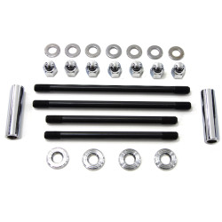 PartzBiz HD 7141-18 - Colony Acorn Front Motor Mount Bolt Kit Stock Chrome Ironhead Harley Sportster
