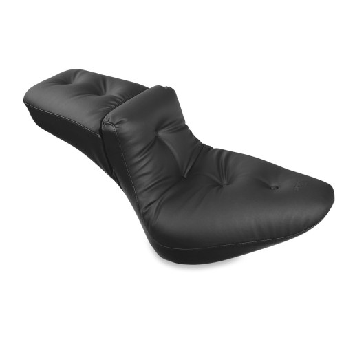 PartzBiz HD: 3451771-Mustang Extra Wide Regal Duke One-Piece Pillow Seat 00-2006 Harley Softail 75050