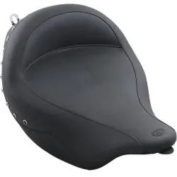 PartzBiz HD 76069 - Mustang Vintage Super Solo Seat With Black Studs 2008-2017 Harley Touring 76069