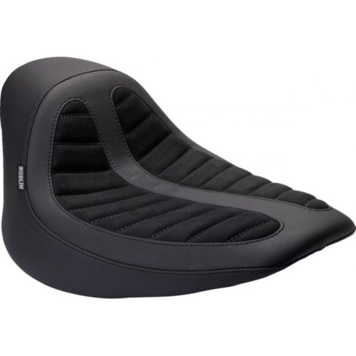 PartzBiz HD: 3458074-Mustang Fred Kodlin Signature Series Black Solo Seat 2013-2017 Harley Breakout