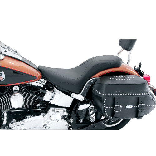 PartzBiz HD: 3458072-Mustang DayTripper One-Piece Low Profile Seat 1984-1999 Harley Evolution Softail