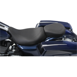 PartzBiz HD 76692 - Mustang Wide Tripper Smooth Solo Seat Low Profile 2008-2017 Harley Touring 76692