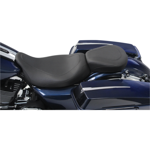 PartzBiz HD: 3455627-Mustang Wide Tripper Smooth Solo Seat Low Profile 2008-2017 Harley Touring 76692