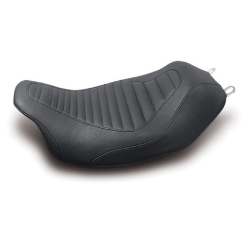 PartzBiz HD: 3452174-New Mustang Tripper Tuck and Roll Style Solo Seat 2008-2018 Harley Touring 76713
