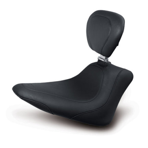 PartzBiz HD: 3451930-Mustang Wide Tripper Black Solo Seat 2011-2017 Harley Softail Slim & Blackline