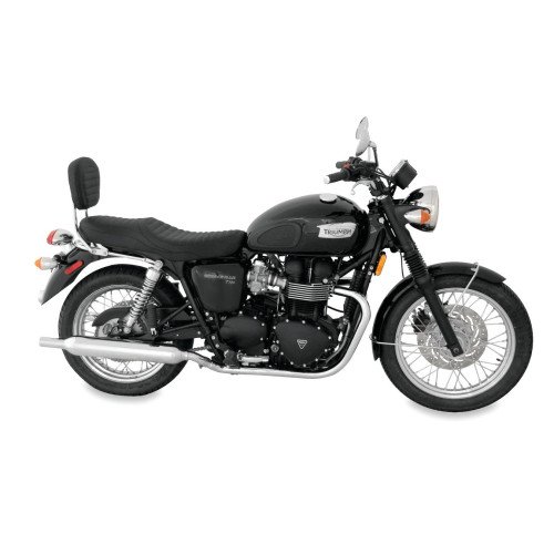 PartzBiz HD: 3458117-Mustang One Piece Sport Touring Tuck & Roll Seat Black Two Up Triumph 2001-2015