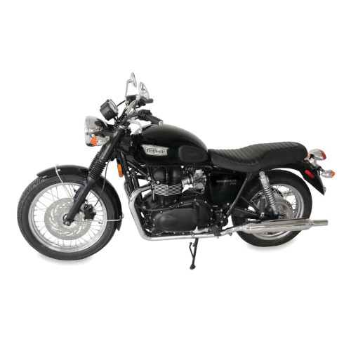 PartzBiz HD: 3451816-Mustang One Piece Classic Black Tuck & Roll Seat Black Two Up Triumph 2001-2017