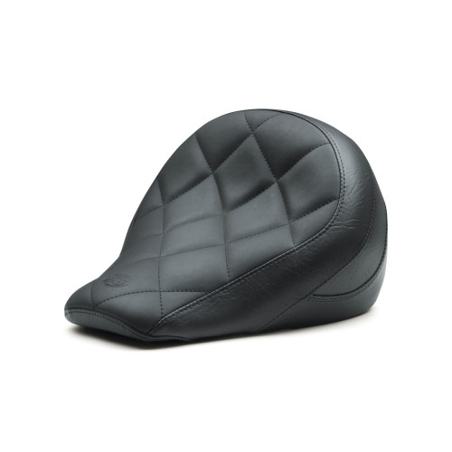 PartzBiz HD: 3469306-Mustang Black Standard Touring Solo Seat Diamond Stitch Indian Scout Bobber 18+