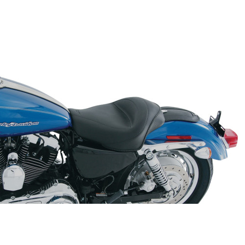 PartzBiz HD: 3458179-Mustang Plain Solo Seat Smooth Vinyl Fender Bib Cover Harley Sportster XL 04+