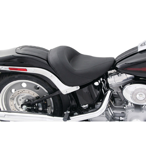 PartzBiz HD: 3458035-Mustang Black Smooth Fender Bib Cover 06-17 Harley Softail 200mm Tire Fatboy