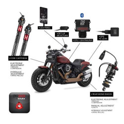 PartzBiz HD 782815 - Bitubo Electronic Digital DigiShox Suspension Shocks Kit Harley Softail FXFB 18+ PartzBiz HD 782815 - Bitubo Electronic Digital DigiShox Suspension Shocks Kit Harley Softail FXFB 18+