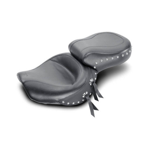 PartzBiz HD: 3455525-Mustang One-Piece Vintage Wide Touring Seat Backrest Black Honda Sabre Spirit